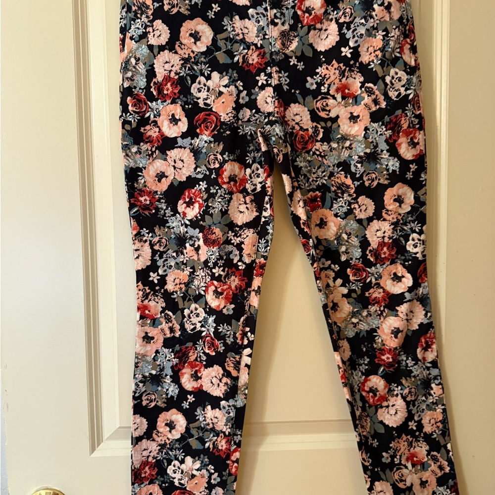 Charter Club Jean Shop Jeans Bristol Skinny Ankle Floral Pants Cottage Petite 4